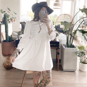ASOS white smock dress